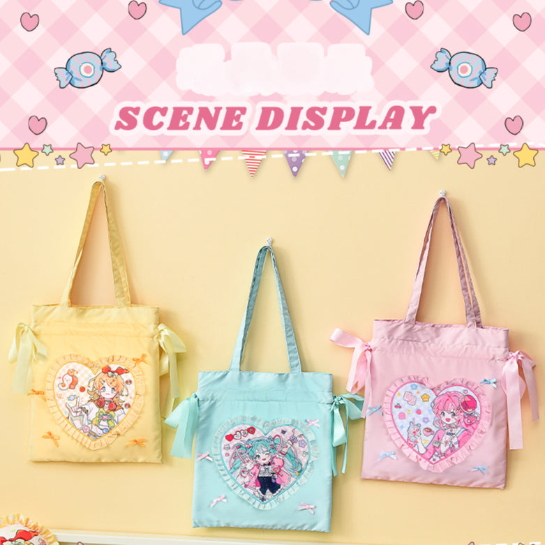 Officially Licensed Hatsune Miku Super Sugary Adhesive Girl Handbag