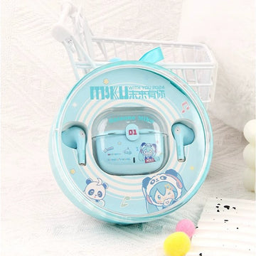 Officially Licensed Hatsune Miku Cute Wireless Earphones