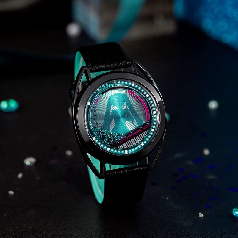 Officially Licensed Hatsune Miku Liquid Glitter Flow Watch