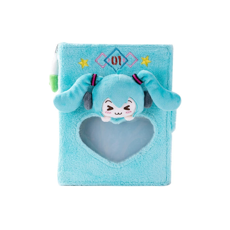 Album photo et cartes en peluche Hatsune Miku Squinted Eyes Series sous licence officielle