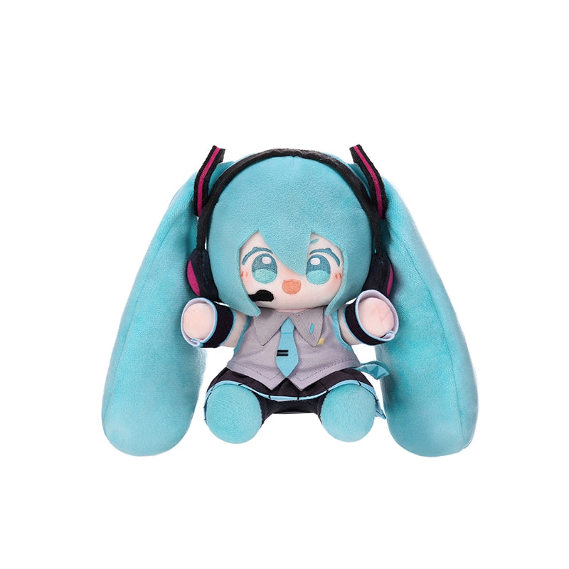 Petite peluche Hatsune Miku assise sous licence officielle