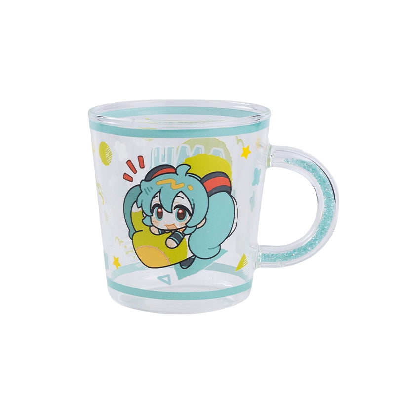 Officially Licensed Hatsune Miku Cute Glass Water Cup