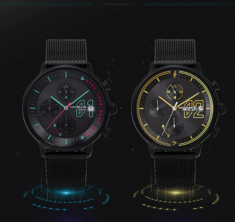 Offiziell lizenzierte Hatsune Miku Light & Shadow Concerto Solaruhr