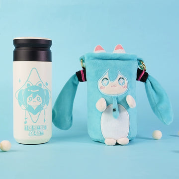 Officially Licensed Hatsune Miku Cute Thermal Bottle – Optional Sleeve Included
