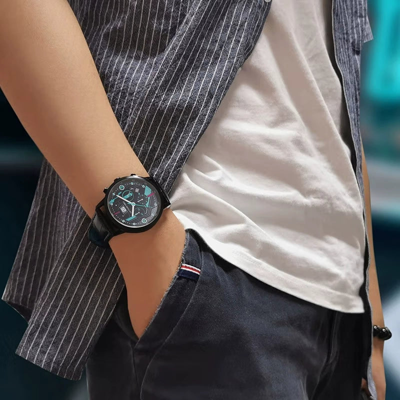 Officially Licensed Hatsune Miku Metal Overture Quartz Wristwatch