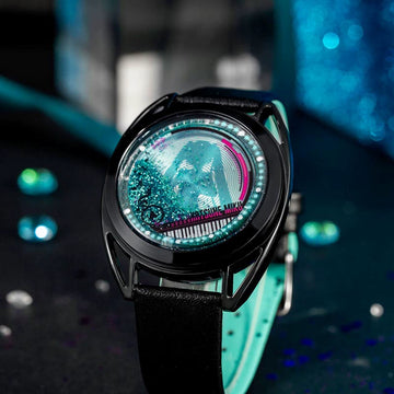 Officially Licensed Hatsune Miku Liquid Glitter Flow Watch