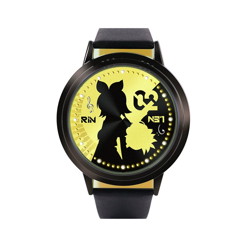 Offiziell lizenzierte Hatsune Miku, Kagamine Rin & Len Touchscreen-LED-Uhr