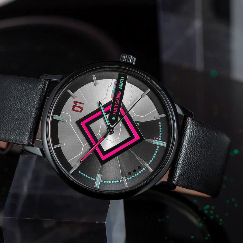 Officially Licensed Hatsune Miku Song of the Future Slim Quartz Watch