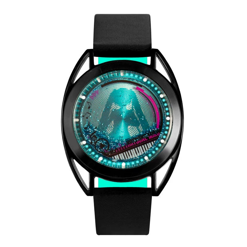 Officially Licensed Hatsune Miku Liquid Glitter Flow Watch