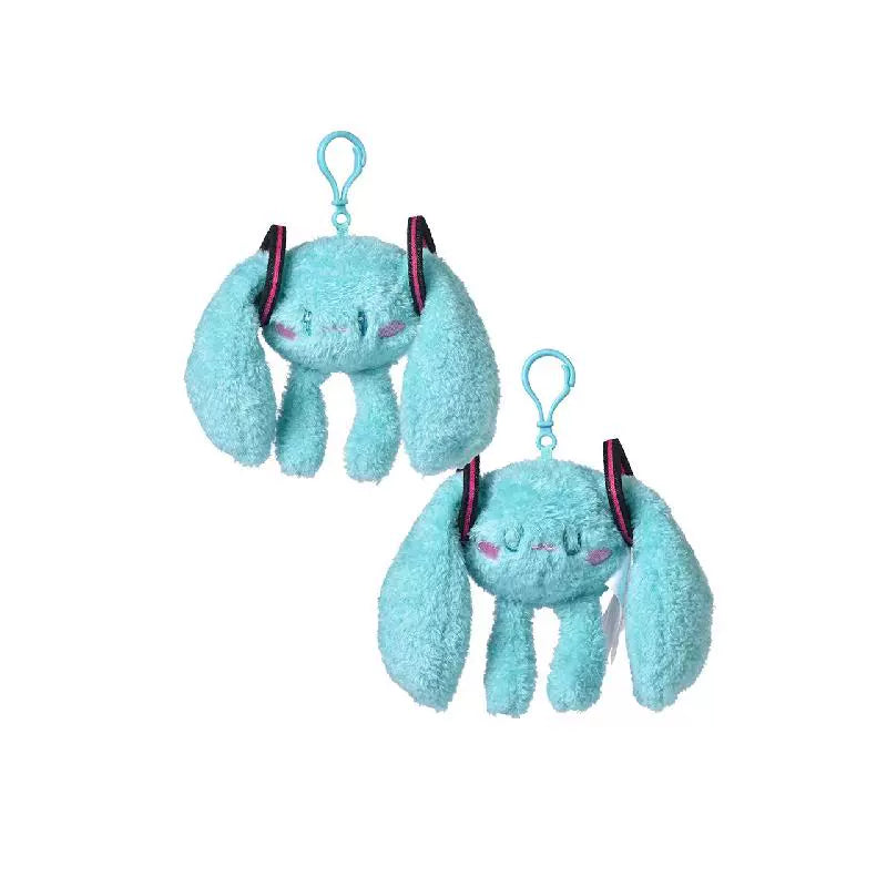 Officially Licensed Hatsune Miku Cute Closed-Eyes Plush Charm