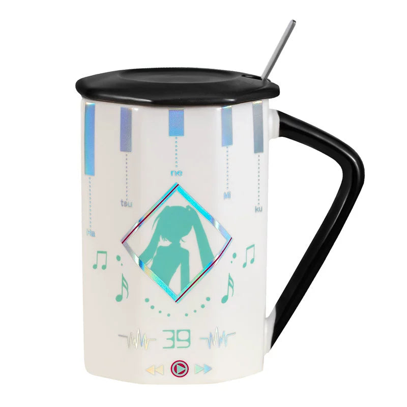 Mug en céramique à facettes Hatsune Miku sous licence officielle