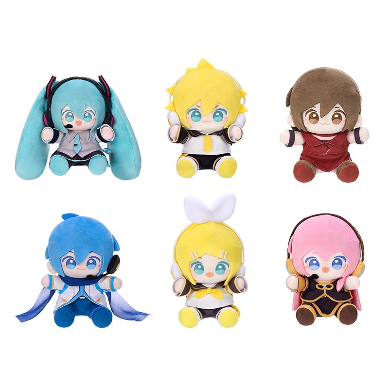 Petite peluche Hatsune Miku assise sous licence officielle