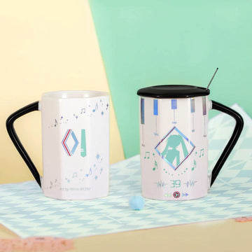 Officially Licensed Hatsune Miku Faceted Ceramic Mug