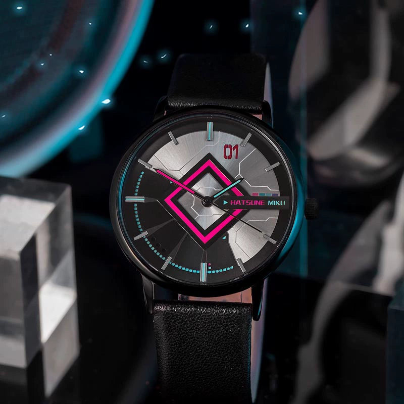 Officially Licensed Hatsune Miku Song of the Future Slim Quartz Watch