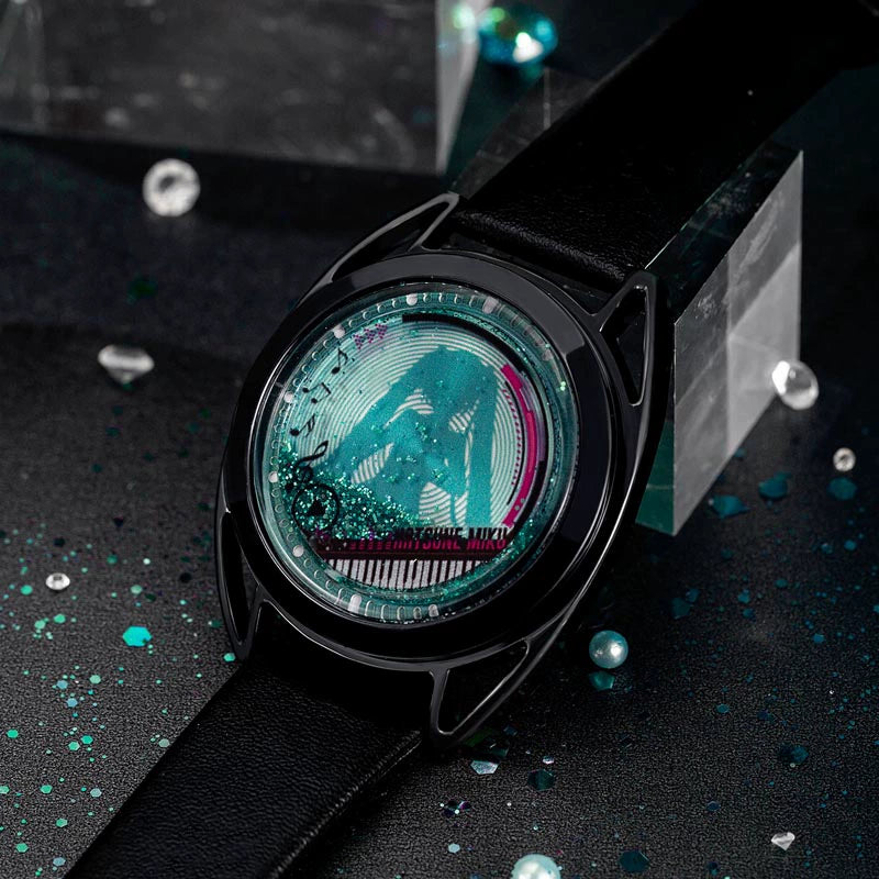 Officially Licensed Hatsune Miku Liquid Glitter Flow Watch