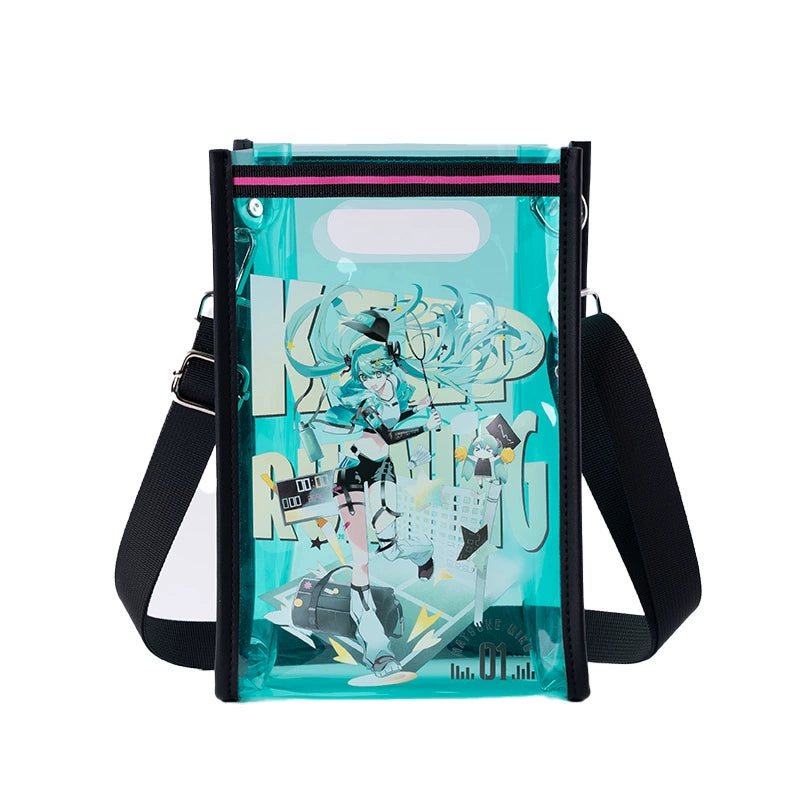 Officially Licensed Hatsune Miku Run Series Transparent Jelly Bag