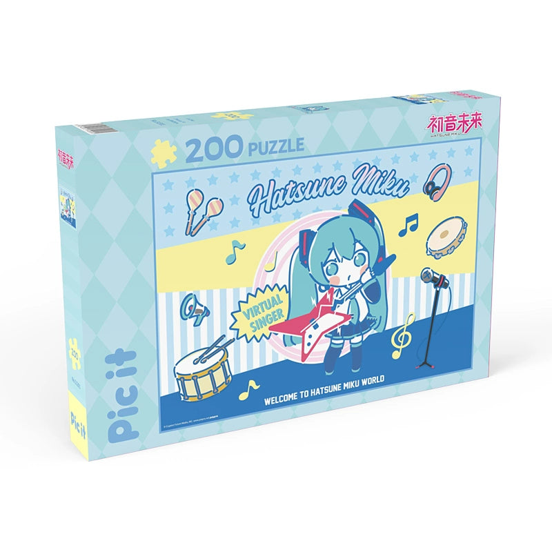 Officially Licensed Hatsune Miku Cartoon Hand-drawn 200-Piece Puzzle