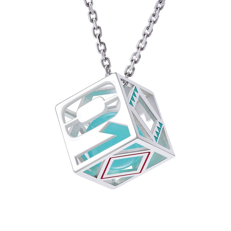 Pendentif cube Hatsune Miku sous licence officielle