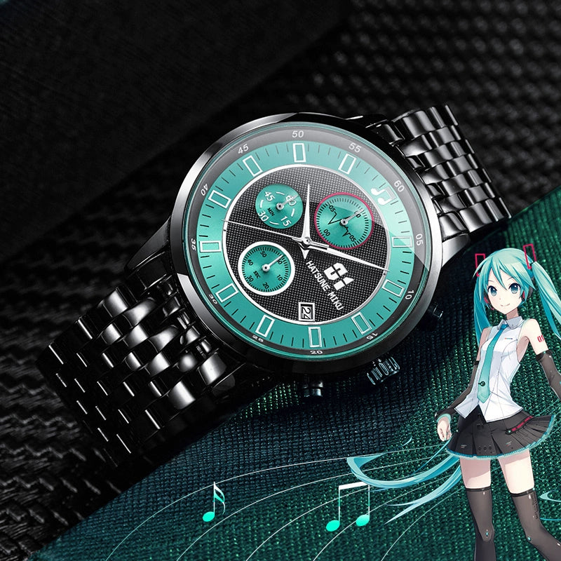 Officially Licensed Hatsune Miku, Kagamine Rin & Len Ensemble Quartz Watch