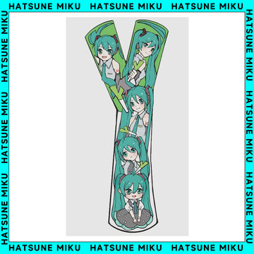 Hatsune Miku Leek Design Temporary Tattoos – Waterproof Temporary Tattoos for Cosplay, Parties, Festivals, Concerts, and Anime Conventions– 4 pcs (Same Design)