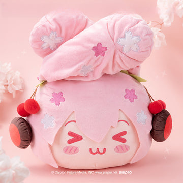 Officially Licensed Hatsune Miku Sakura Future Happy Travel Plush Crossbody Bag