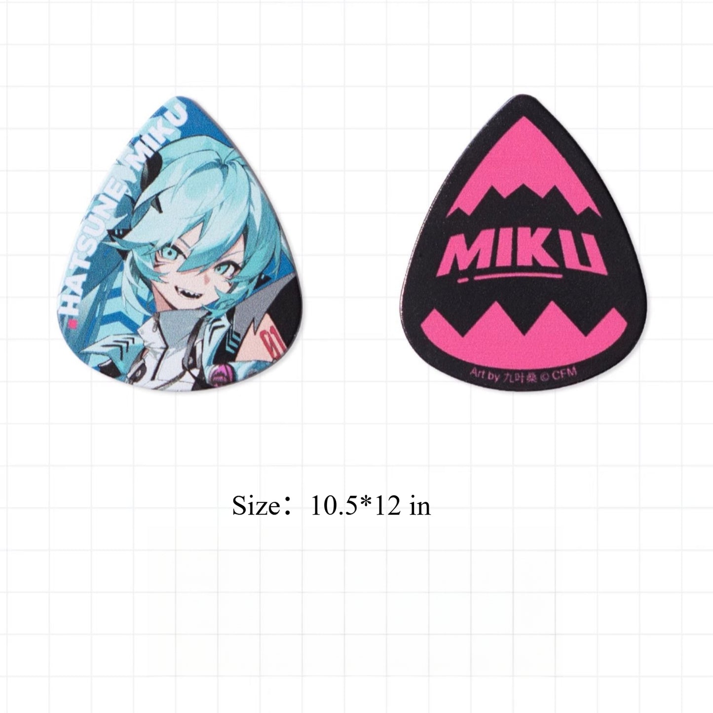 Ensemble de médiators de guitare Hatsune Miku RAVE Series sous licence officielle (lot de 3)