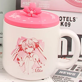 Officially Licensed Hatsune Miku Milk Mug with Lid