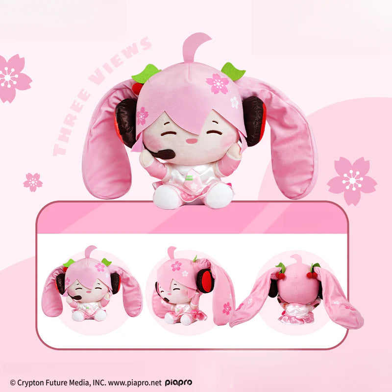Officially Licensed Hatsune Miku Medium Sakura Plush Toy
