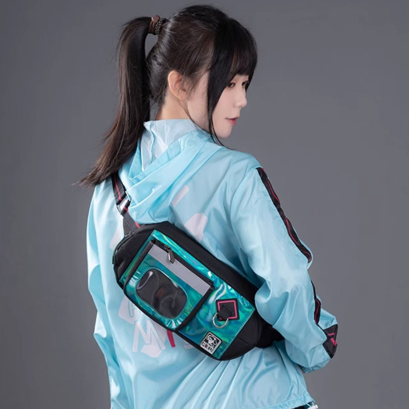 Sac de poitrine d'extérieur Hatsune Miku Run Series sous licence officielle