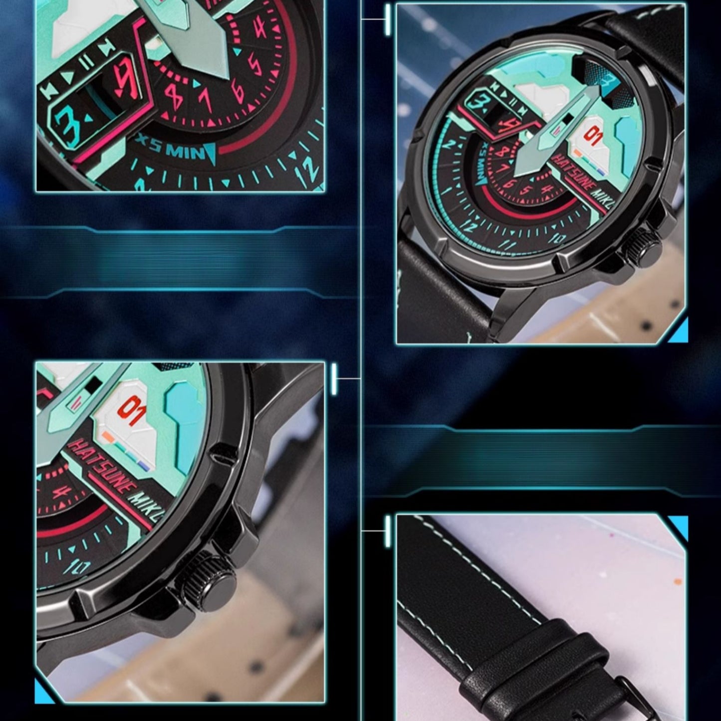 Officially Licensed Hatsune Miku Spinning Roulette Quartz Watch