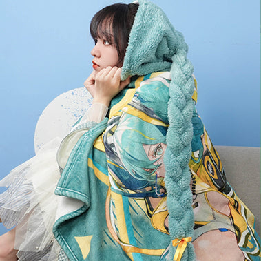 Officially Licensed Hatsune Miku 17th Anniversary Air-Conditioning Blanket Shawl