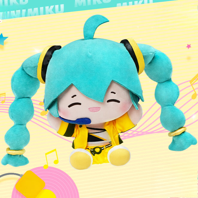 Officially Licensed Hatsune Miku Medium Twin-Tail Plush Toy