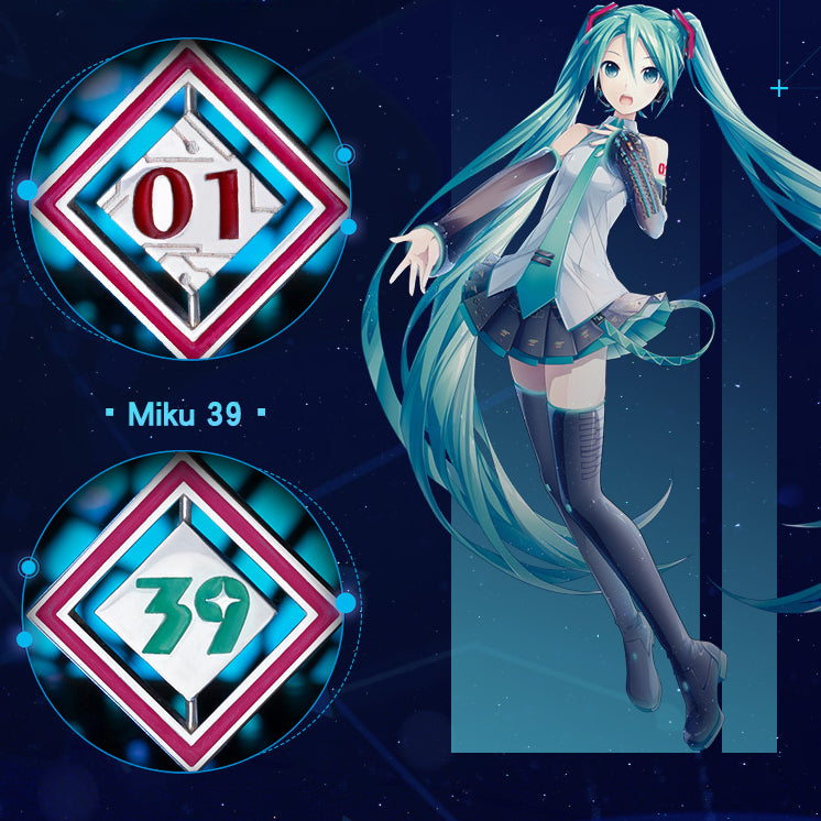Pendentif Voix de la Virtuelle Hatsune Miku sous licence officielle