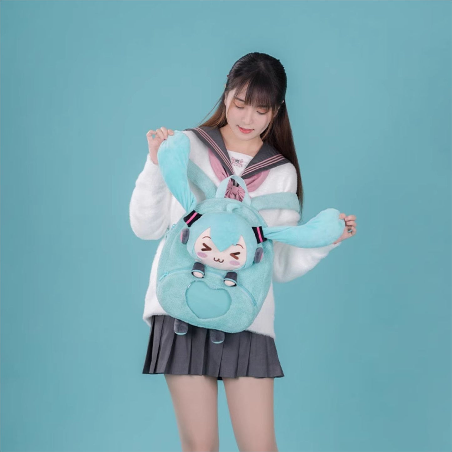 Officially Licensed Hatsune Miku Squinted Eyes Series Backpack