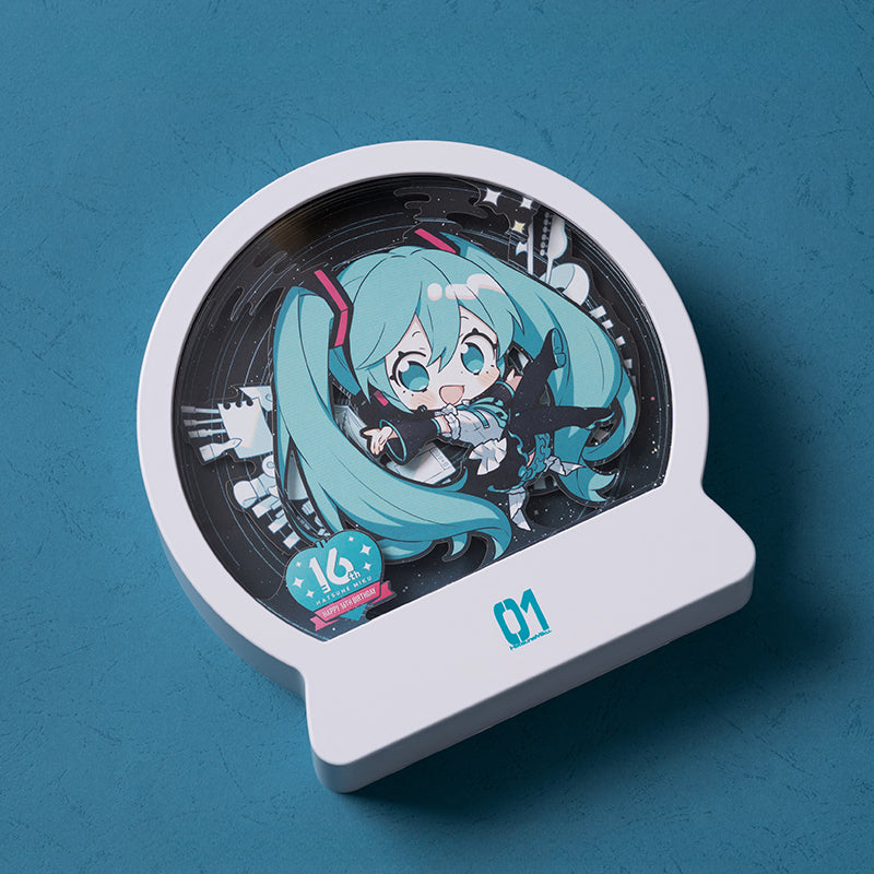 Officially Licensed Hatsune Miku 16th Anniversary Paper Cut Lamp