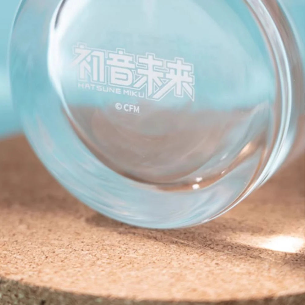 Officially Licensed Hatsune Miku Pinch Cheeks Glass Cup