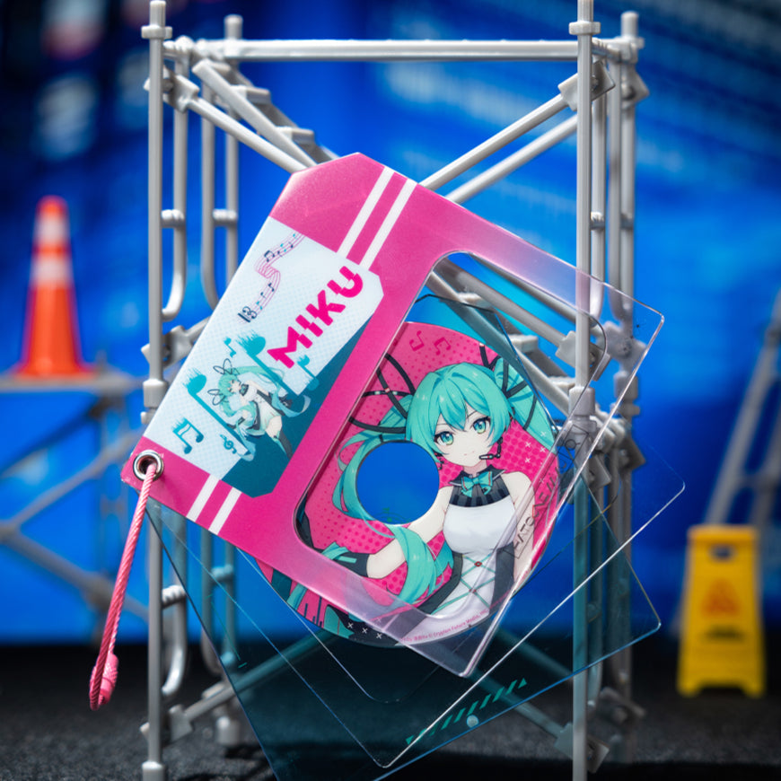 Officially Licensed Hatsune Miku Geometric Mirage Acrylic Keychain Charm