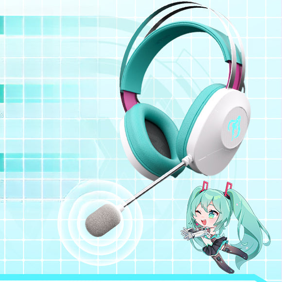 Casque de jeu supra-auriculaire Hatsune Miku sous licence officielle
