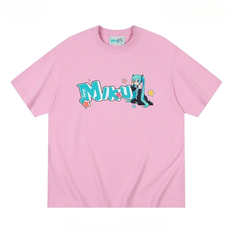 Official Licensed Hatsune Miku Short-Sleeve T-Shirt – Casual Summer Tee