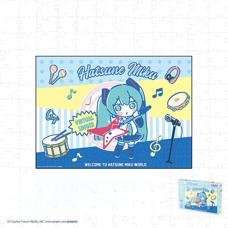 Officially Licensed Hatsune Miku Cartoon Hand-drawn 200-Piece Puzzle