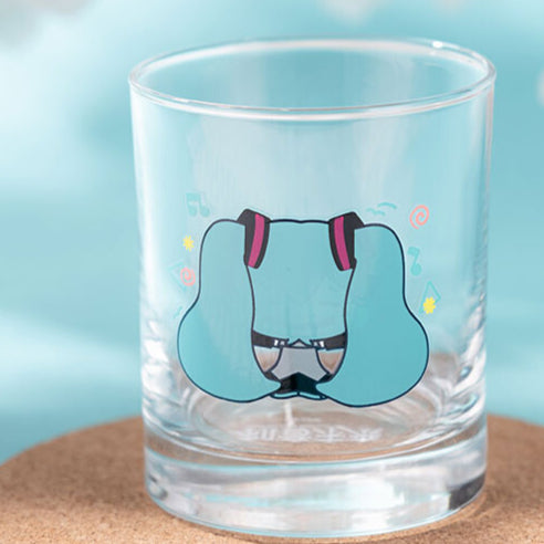 Officially Licensed Hatsune Miku Pinch Cheeks Glass Cup