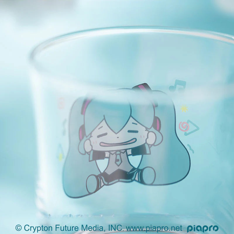 Officially Licensed Hatsune Miku Pinch Cheeks Glass Cup