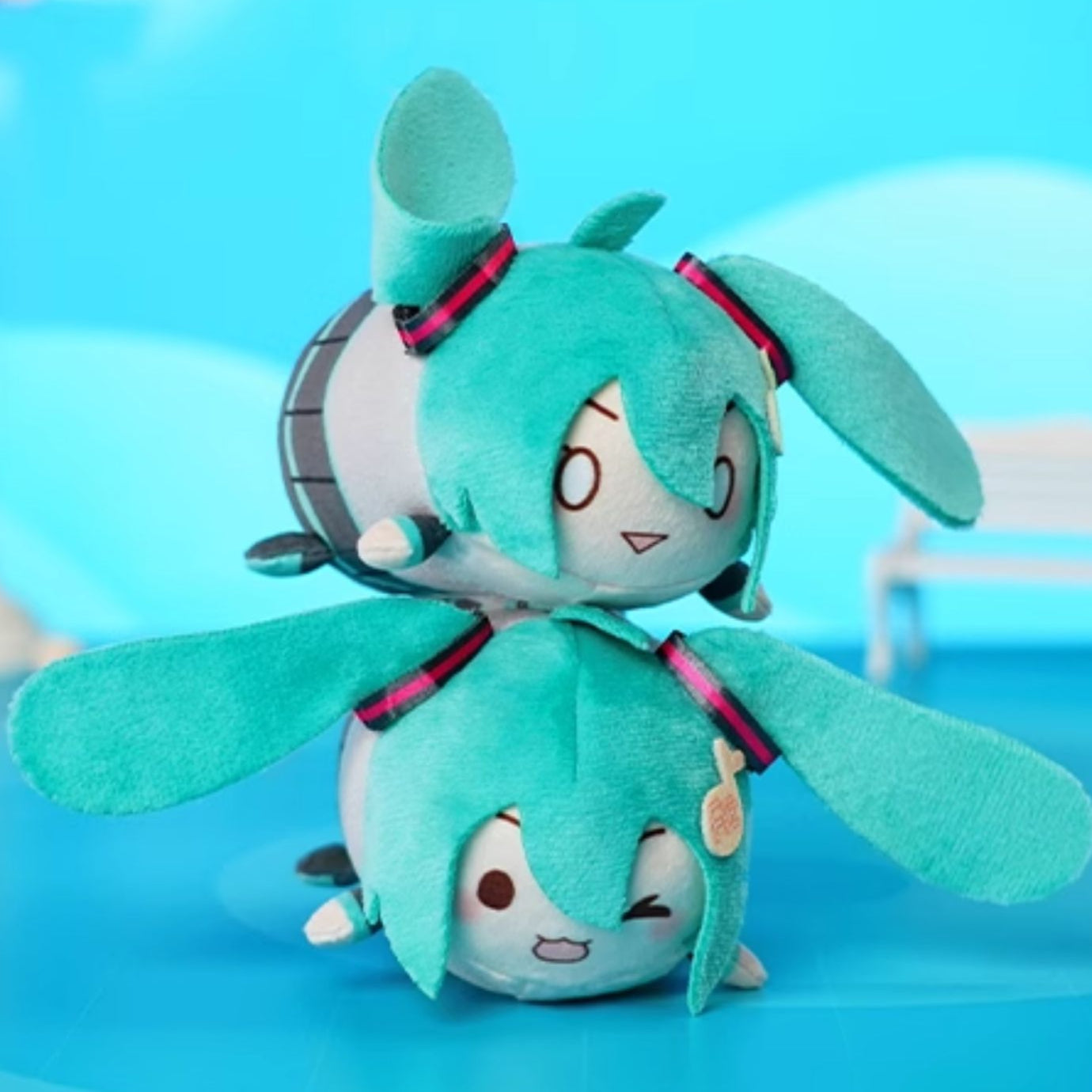 Boîte aveugle de petite peluche Fufu Hatsune Miku Ontonton sous licence officielle