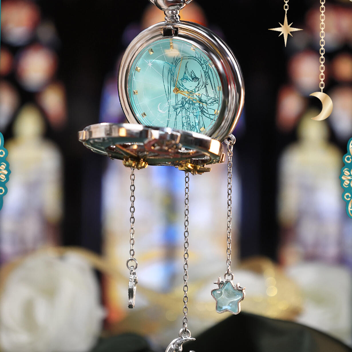 Officially Licensed Hatsune Miku Starry Moon Knight Series Watch Blind Box - Random Box or Opened & Confirmed Style