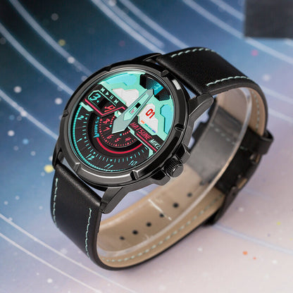 Montre à quartz Hatsune Miku Spinning Roulette sous licence officielle