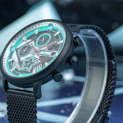 Offiziell lizenzierte Hatsune Miku Electric Strings Resonance Solarbetriebene Uhr