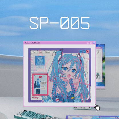 Official Hatsune Miku OS Glass Gaming Mouse Pad – Extra Large FPS Desk Mat