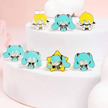 Boîte aveugle de bagues Hatsune Miku Future Series Vol. 2 Q-Style sous licence officielle