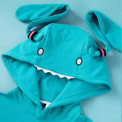 Hatsune Miku Bite-Style Graphic Oversized Hooded Hoodie – Ita Style