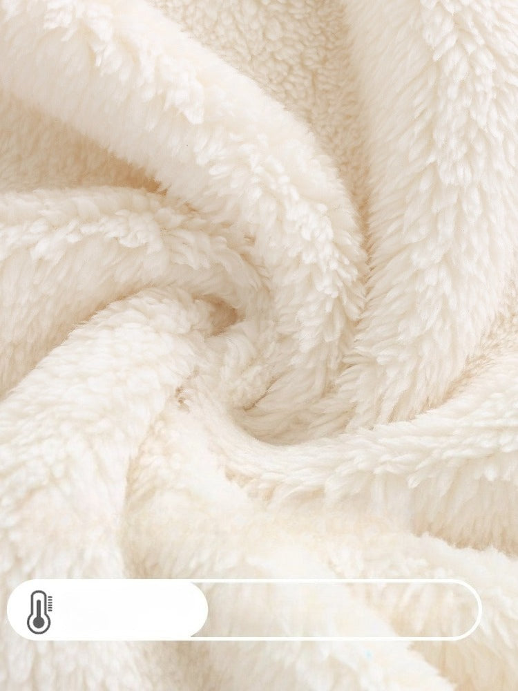 Hatsune Miku Coral Fleece Thick Lined Winter Robe Set – Cozy Home Loungewear